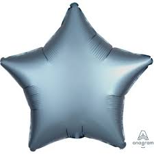 SATIN LUXE Star Steel Blue 18 inch Anagram