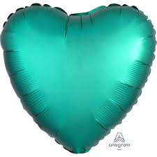 SATIN LUXE Heart Jade 18 inch Anagram