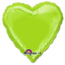 Heart Lime 18 inch Anagram