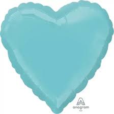 Heart Aquamarine 18 inch Anagram