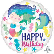 Happy Bday Mermaid 18 inch Anagram