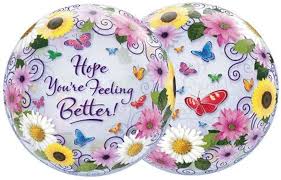 Feeling Better Garden Butterfly Bubble 22 inch Qualatex