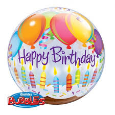 Happy Birthday Candles Bubble 22 inch Qualatex
