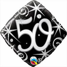 Age 50 Diamond 18 inch Qualatex