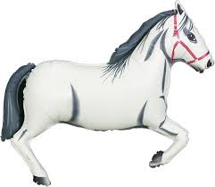 White Horse 43 inch Supershape Betallic