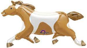 Horse brown and white pony 41 inches Anagram