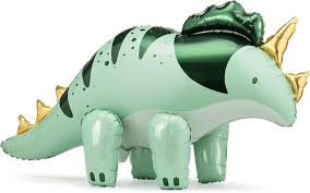 Green Dinosaur Triceratops Supershape 24 inch - Party Deco