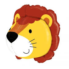 Dimensionals 3D Lion balloon 27 inch Betallic