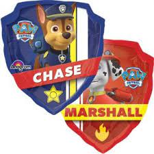 Paw Patrol Supershape double sided Chase and Marshal Shield 27 inch Anagram