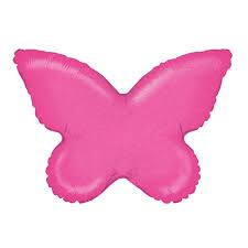 Supershape Butterfly foil - Holographic Bright Pink 30 inch - Betallic