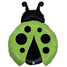 Green Ladybug Balloon Supershape 27 inch - Betallic