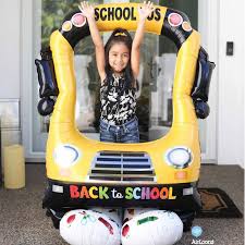 Airloonz School bus Selfie 56 inch Anagram