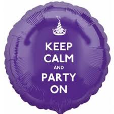 Anagram 18 inch Foil Keep Calm and Party on