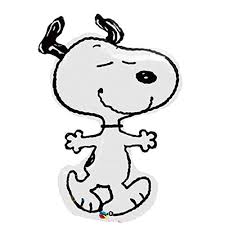 Dancing Snoopy Dog Shaped Peanuts 43 inch foil - Qualatex