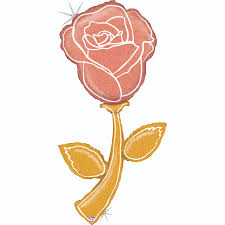 Fresh Pick - Rose gold Glitter - Holographic 5 FT Rose 152cm - Betallic