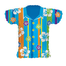 Blue Hawaiian Shirt 30 inch CTI