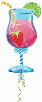 Cocktail Drink Strawberry 35 inch Anagram