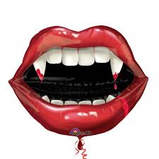Vampire teeth Supershape foil 27 inch Anagram