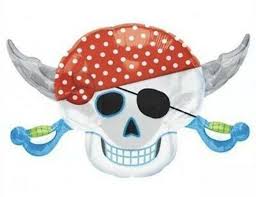 Pirate skull head 28 inch Anagram