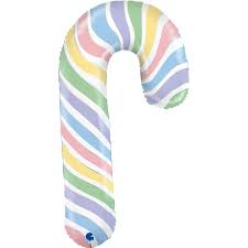 Pastel stripe Candy Cane 41 inch - Grabo