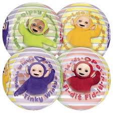 Orbz Teletubbies see through 16 inch Anagram