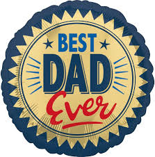 Best Dad Ever Gold Stamp 18 inch Anagram