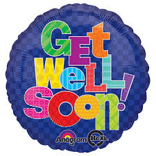 Get well soon Multi pattern 17 inch Anagram