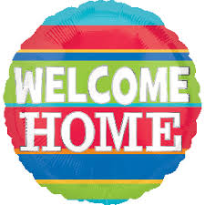 Welcome Home Colourful Stripes 18 inch Anagram