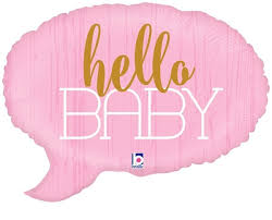 Hello Baby Pink 24 inch Betallic
