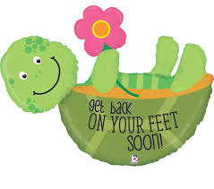 Back on your feet Turtle 40 inch Betallic