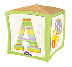 Baby letter clock cubez 15 inch Anagram