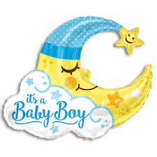 Baby Boy Moon 36 inch (5 in package) -Convergram