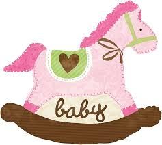 Pink Rocking Horse baby 29 inch Anagram