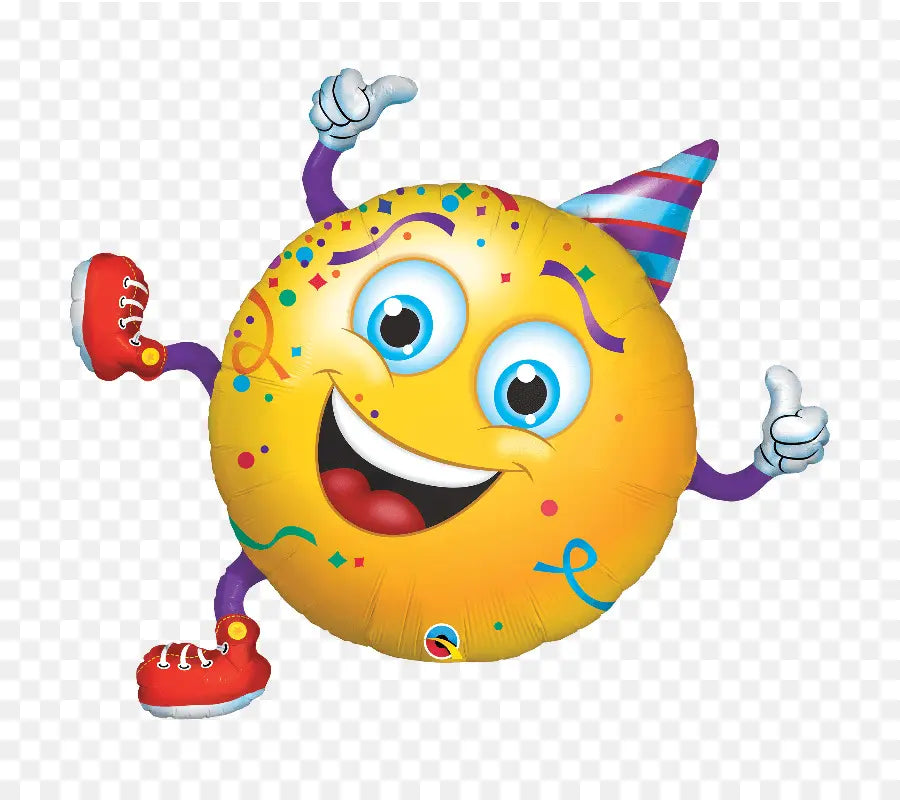 Cheerful party Emoji 38 inch Qualatex