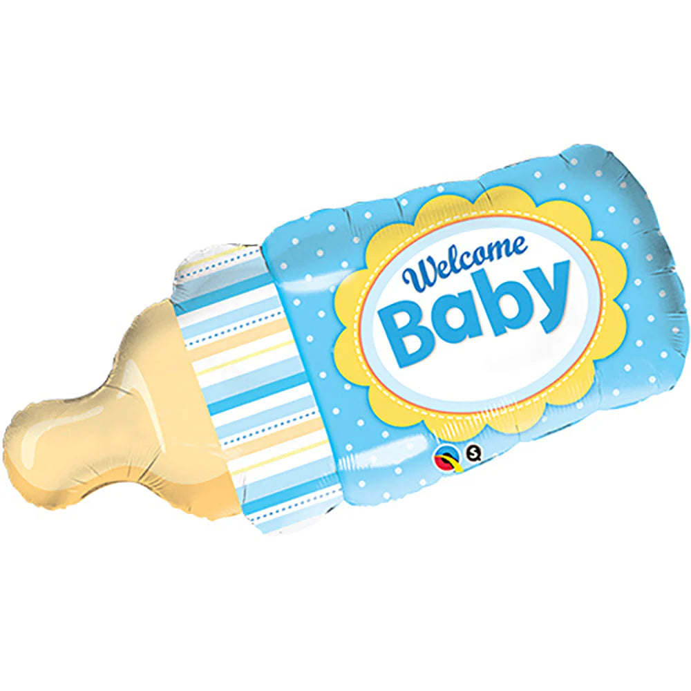 Welcome Baby Boy Bottle 39 inch Qualatex