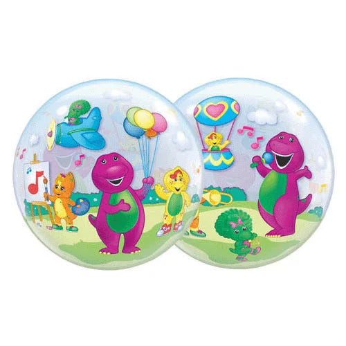 Barney the Dinosaur Single Bubble 22 inch Qualatex