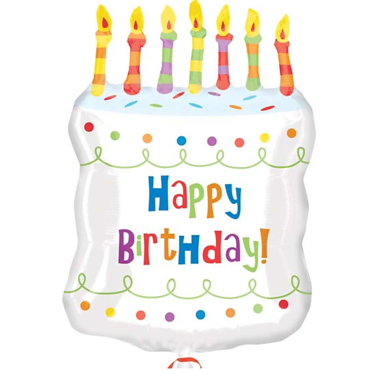 Anagram SUPERSHAPE Birthday cake white with candles
