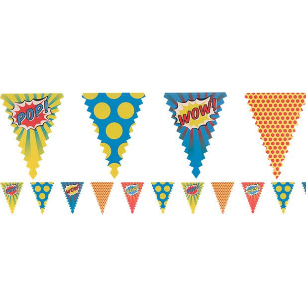 Pop Art Party Paper Bunting - Ginger Ray