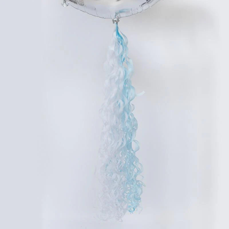 Twirlz Balloon Tail Pale Blue and White Anagram