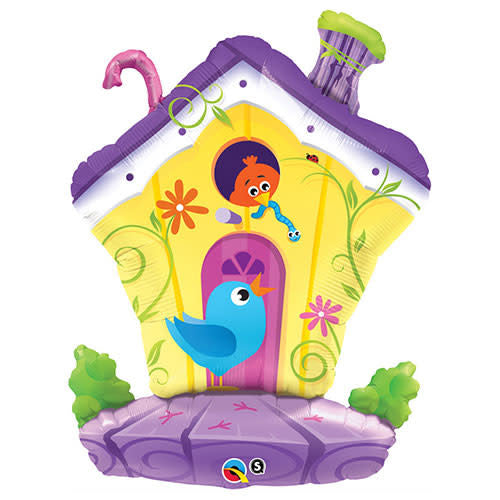 Bird House Decorated 35 inch Supershape - Qualatex