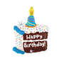 Betallic 28 inch Holographic foil balloon - Cake slice