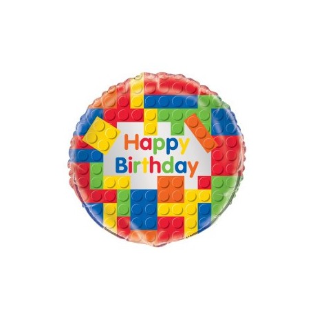 Building Blocks Foil Balloon 18 inch