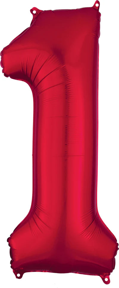 Number 1- Red  -34 inch Anagram