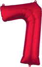 Number 7 - Red  -34 inch Anagram