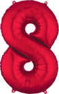 Number 8 - Red  -34 inch Anagram