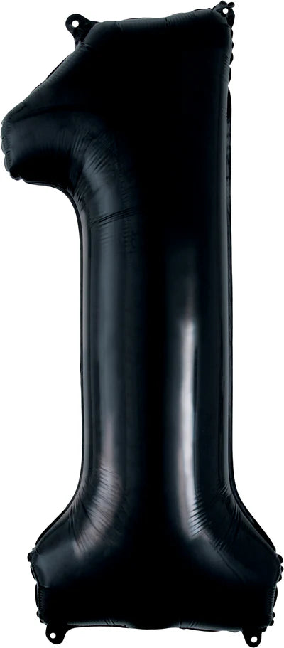 Number 1 - Black  -34 inch Qualatex