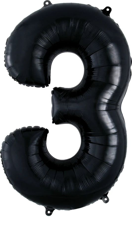 Number 3 - Black  -34 inch Anagram