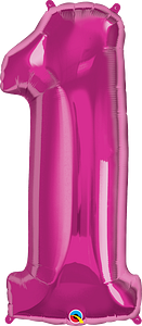 Number 1 - Pink  -34 inch Qualatex