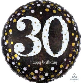Anagram 18 inch Holo Sparkling Birthday 30