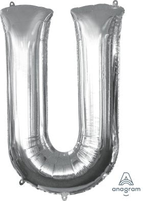 Letter U Silver Anagram
